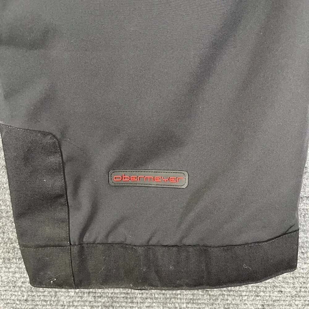 Obermeyer Snow Pants Mens XL Black Insulated Cargo Pockets Skiing Snowboarding